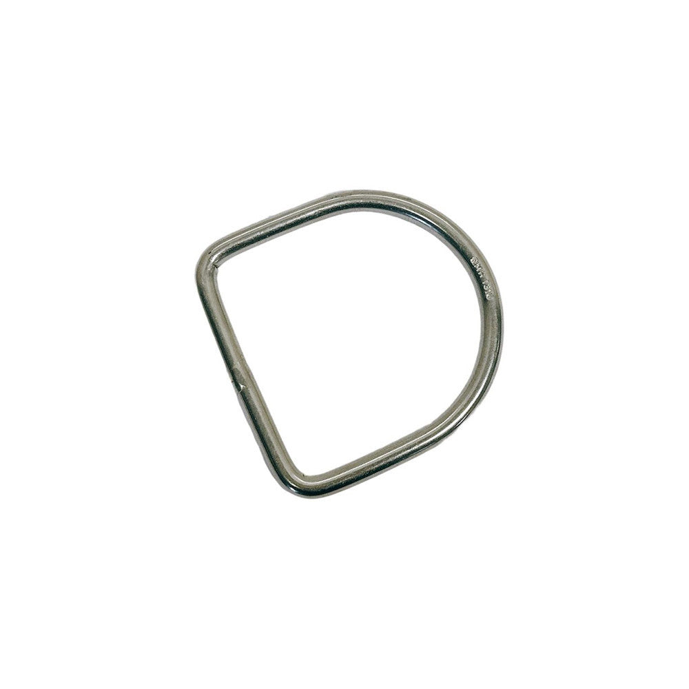 4 Pc Set Marine Boat Stainless Steel D-Ring, Yacht Sailing Hardware for Deck, Dock, Rope, Line, Strap, Tie Down Use