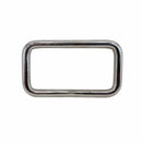 4 Pc Set Marine Stainless Steel Rectangular Ring Link, Mil Spec Hardware for Rigging, Straps, Webbing, Rope