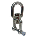 Stainless Steel T316 Eye Jaw Swivel, Marine Mooring Swivel Connector for Boat, Anchor, Chain, Rope, Dock, Rigging, and Sailing Hardware