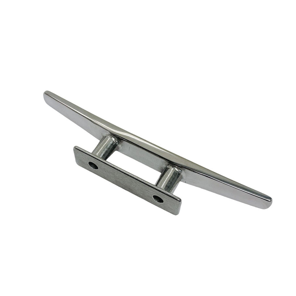 4 Pc Set Marine Boat T316 Stainless Steel Low Flat Cleat, Flat Top Dock Deck Rope Cleat for Yacht, Sailboat, Mooring