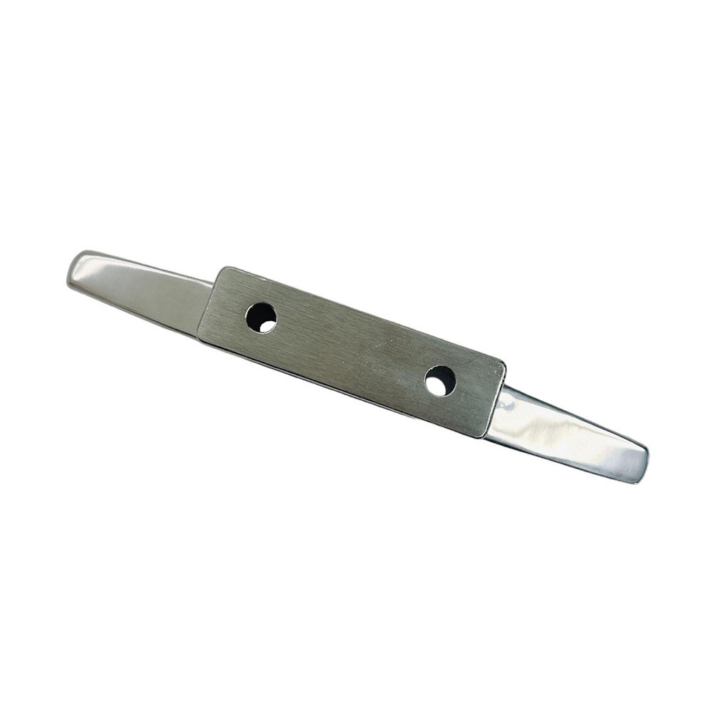 4 Pc Set Marine Boat T316 Stainless Steel Low Flat Cleat, Flat Top Dock Deck Rope Cleat for Yacht, Sailboat, Mooring