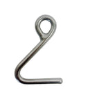 4 Pc Set Marine Boat T316 Stainless Steel Cunningham Hook, Top Dock Deck Rope Hook for Yacht, Sailboat, Sailing Rigging, Line