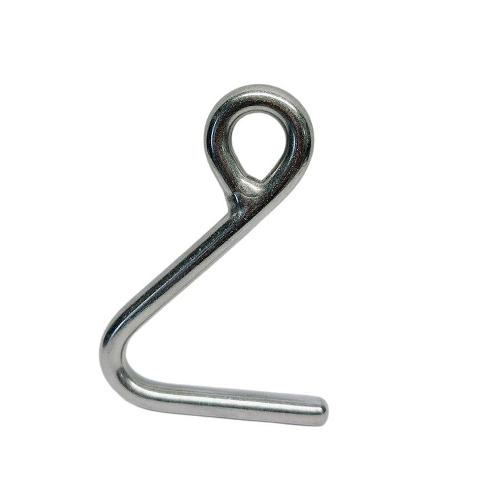 4 Pc Set Marine Boat T316 Stainless Steel Cunningham Hook, Top Dock Deck Rope Hook for Yacht, Sailboat, Sailing Rigging, Line
