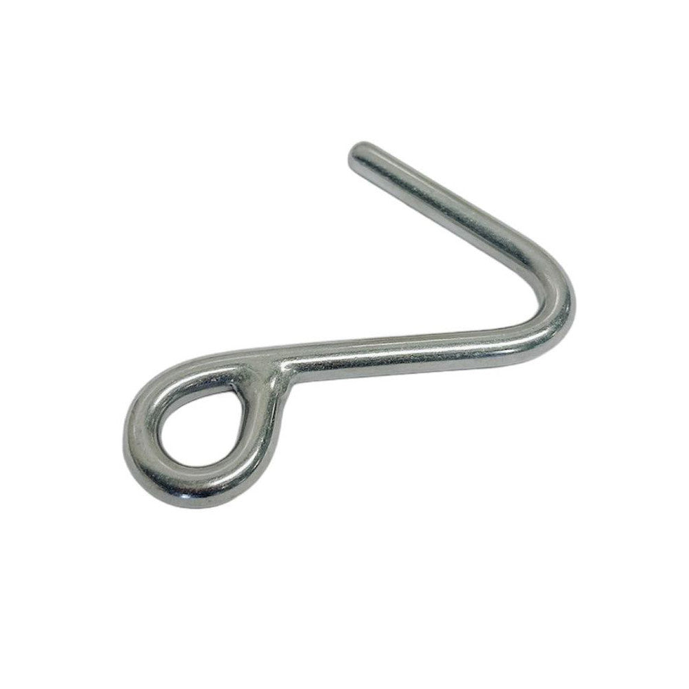 4 Pc Set Marine Boat T316 Stainless Steel Cunningham Hook, Top Dock Deck Rope Hook for Yacht, Sailboat, Sailing Rigging, Line