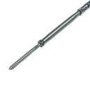 10 Pc Set Marine T316 Stainless Steel Swageless and Lag Turnbuckle for Cable Wire Rope, Deck Railing Terminal Fitting
