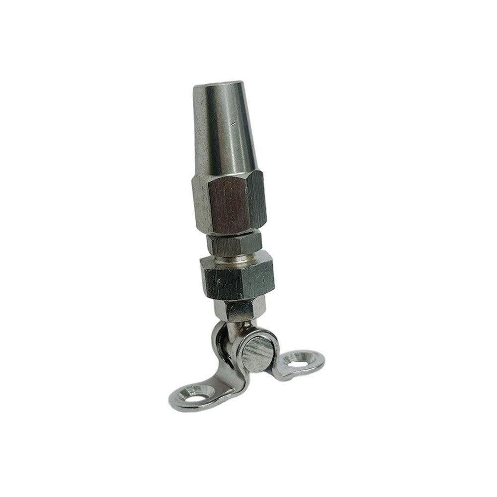 4 Pc Set Marine Stainless Steel Swageless Deck Toggle for Cable Rail, Wire Rope Railing Terminal Fitting for Deck, Stair, Balcony