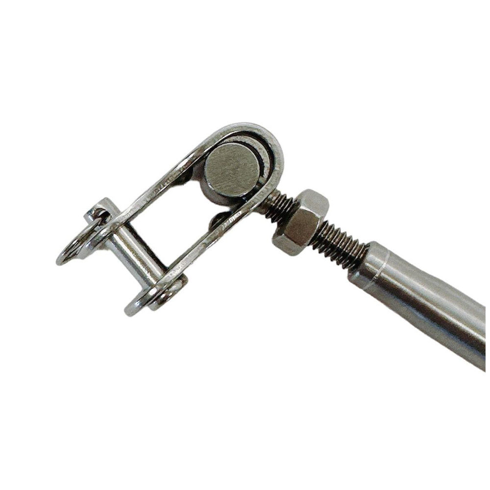 4 Pcs Set Marine T316 Stainless Steel Swageless and Toggle Turnbuckle for Cable Rail, Wire Rope Railing Tensioner for Deck, Stair, Dock