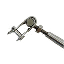 4 Pcs Set Marine T316 Stainless Steel Swageless and Toggle Turnbuckle for Cable Rail, Wire Rope Railing Tensioner for Deck, Stair, Dock
