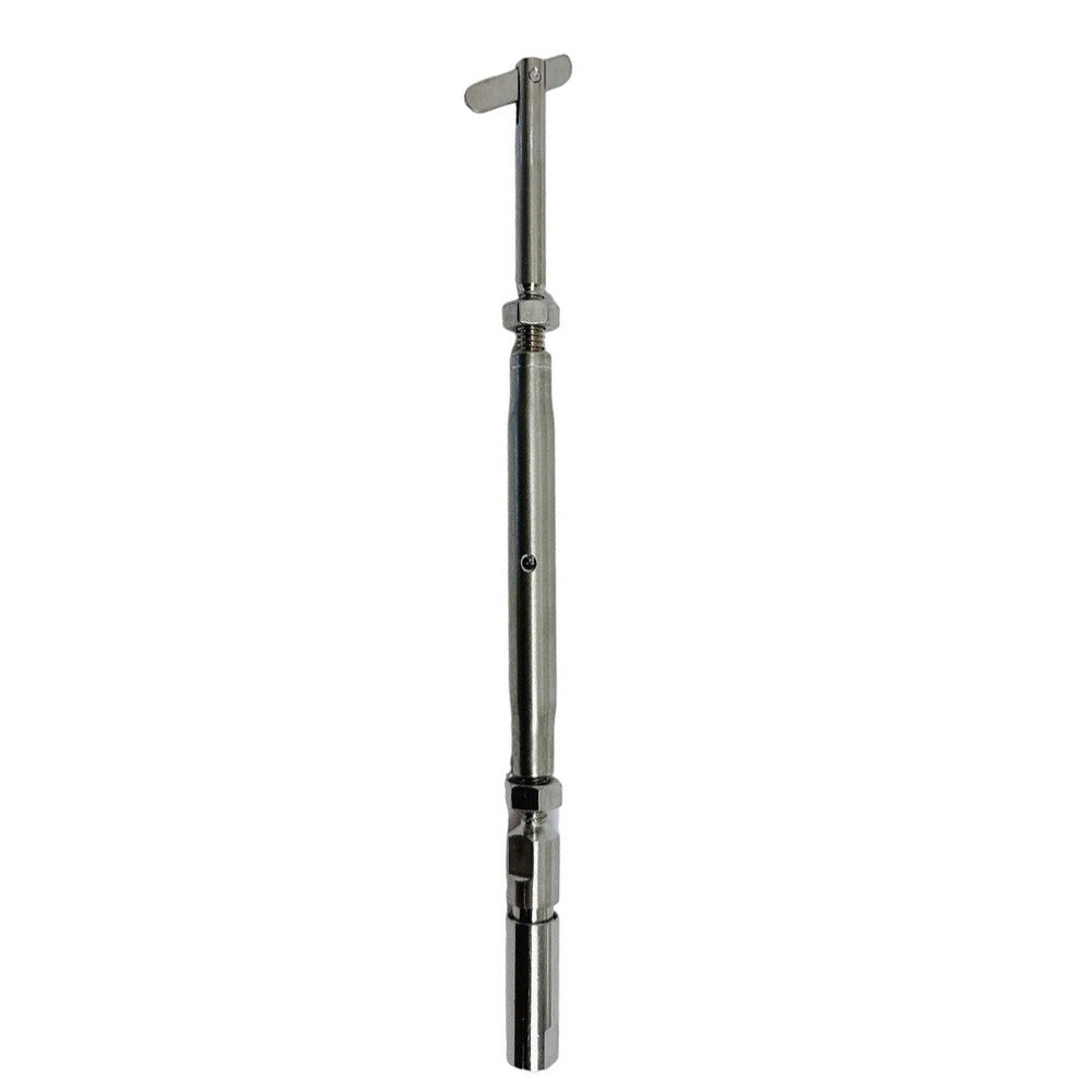 4 Pc Set Marine Boat Stainless Steel Swageless and Drop Pin Turnbuckle for Cable Wire Rope, Adjustable Railing Tensioner for Deck, Stair, Dock