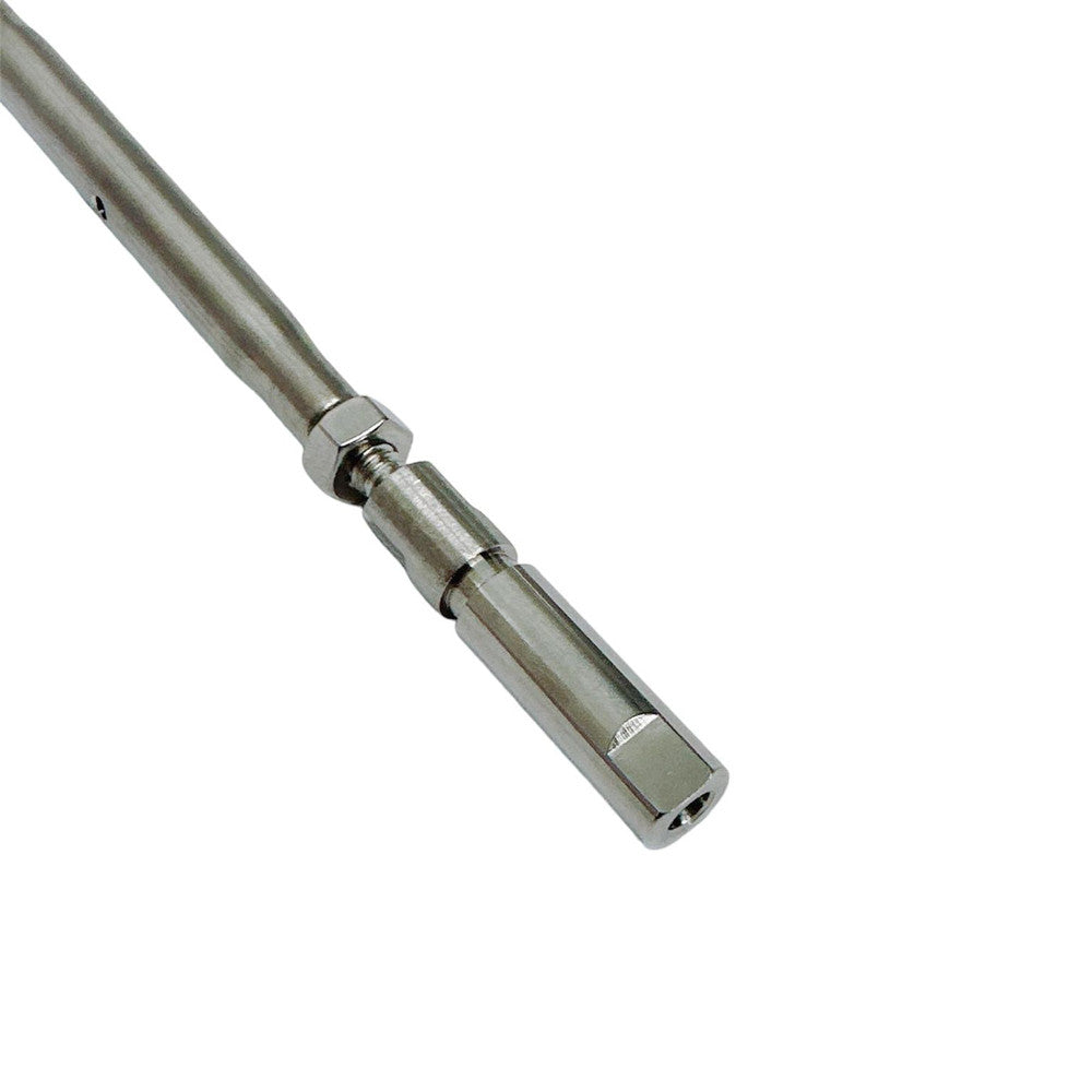 4 Pc Set Marine Boat Stainless Steel Swageless and Drop Pin Turnbuckle for Cable Wire Rope, Adjustable Railing Tensioner for Deck, Stair, Dock