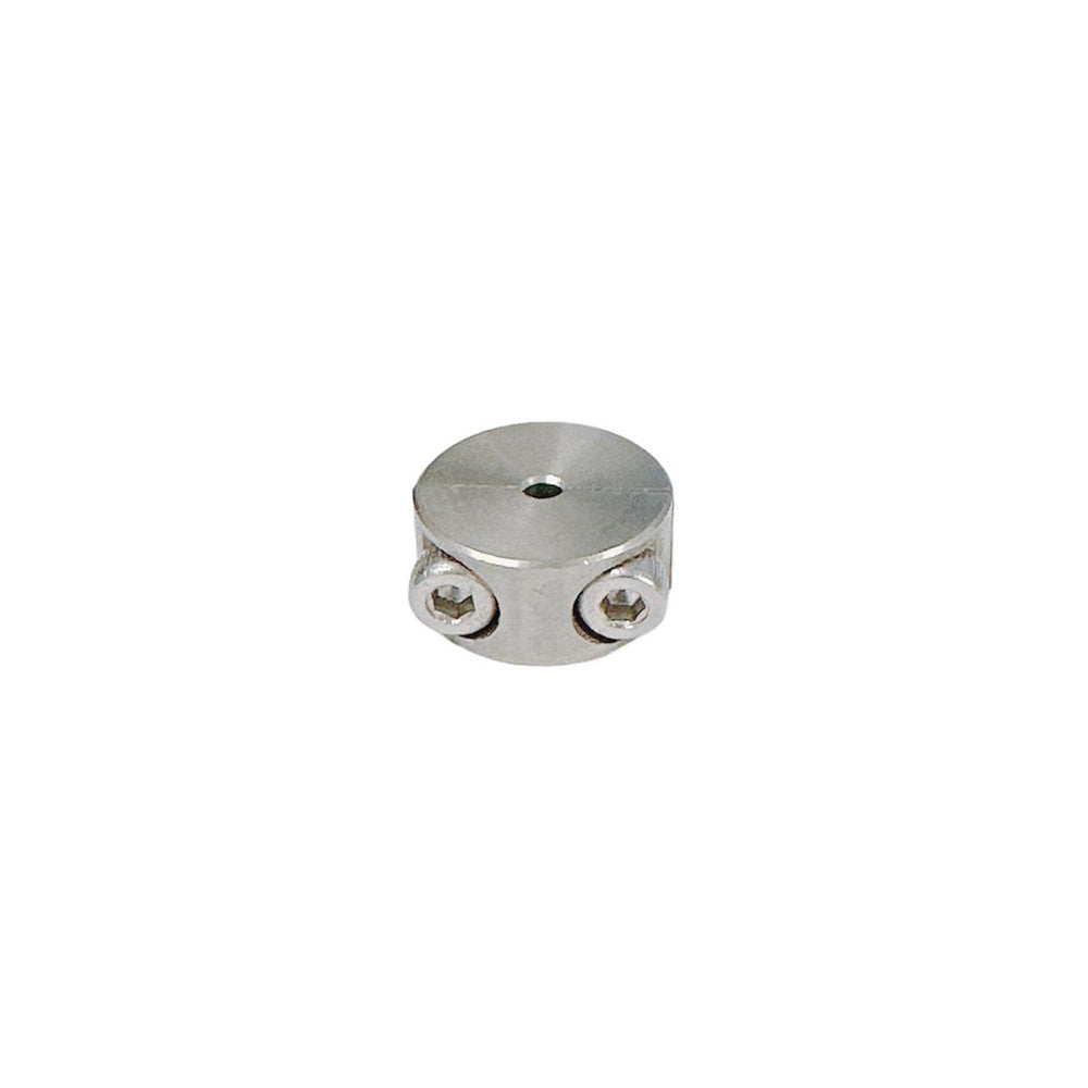 10 Pc Set Marine T316 Stainless Steel 2 Part Wire Cable Clamp Stop, Rope Wire Clamp Hardware for Rigging, Cable Railing, Dock