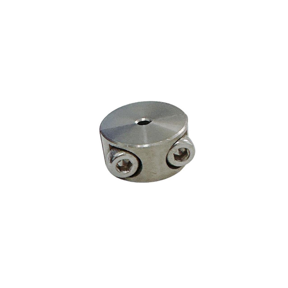 10 Pc Set Marine T316 Stainless Steel 2 Part Wire Cable Clamp Stop, Rope Wire Clamp Hardware for Rigging, Cable Railing, Dock