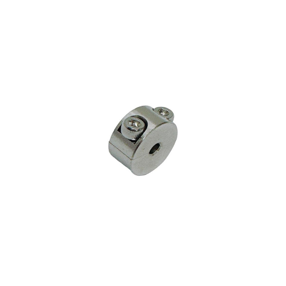 10 Pc Set Marine T316 Stainless Steel 2 Part Wire Cable Clamp Stop, Rope Wire Clamp Hardware for Rigging, Cable Railing, Dock