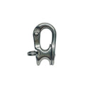 4 Pc Set Marine T316 Stainless Steel Rope Sheet Snap Shackle, Quick Release Rope Shackle for Yacht, Sailboat, Dock, Rigging