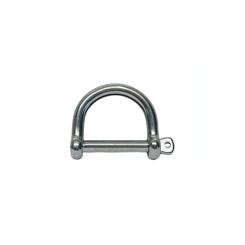 4 Pc Set Marine T316 Stainless Steel Wide D Shackle with Screw Pin, Heavy Duty Anchor Rigging Shackle for Chain, Rope