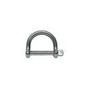 4 Pc Set Marine T316 Stainless Steel Wide D Shackle with Screw Pin, Heavy Duty Anchor Rigging Shackle for Chain, Rope