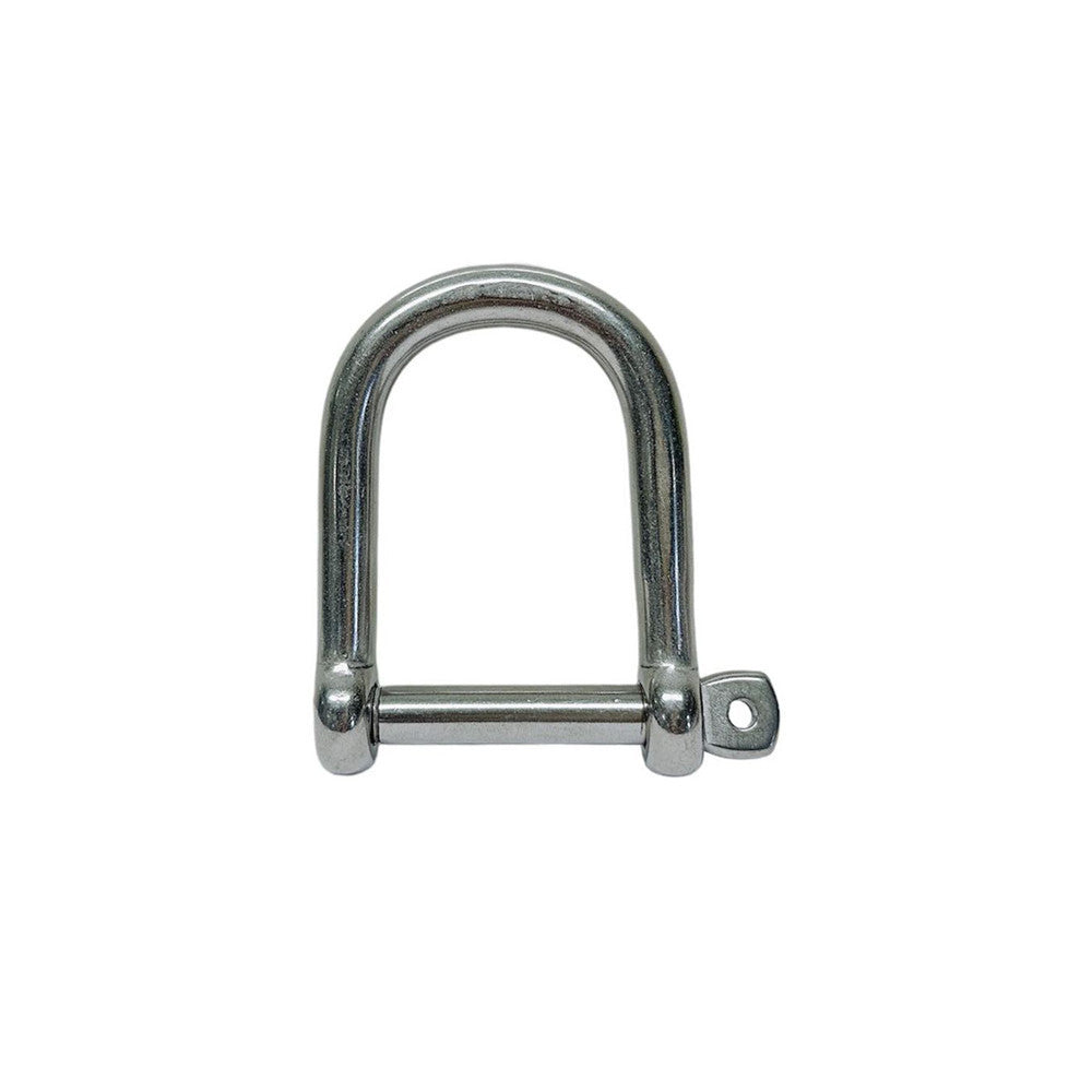 4 Pc Set Marine T316 Stainless Steel Wide D Shackle with Screw Pin, Heavy Duty Anchor Rigging Shackle for Chain, Rope