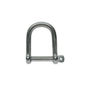4 Pc Set Marine T316 Stainless Steel Wide D Shackle with Screw Pin, Heavy Duty Anchor Rigging Shackle for Chain, Rope
