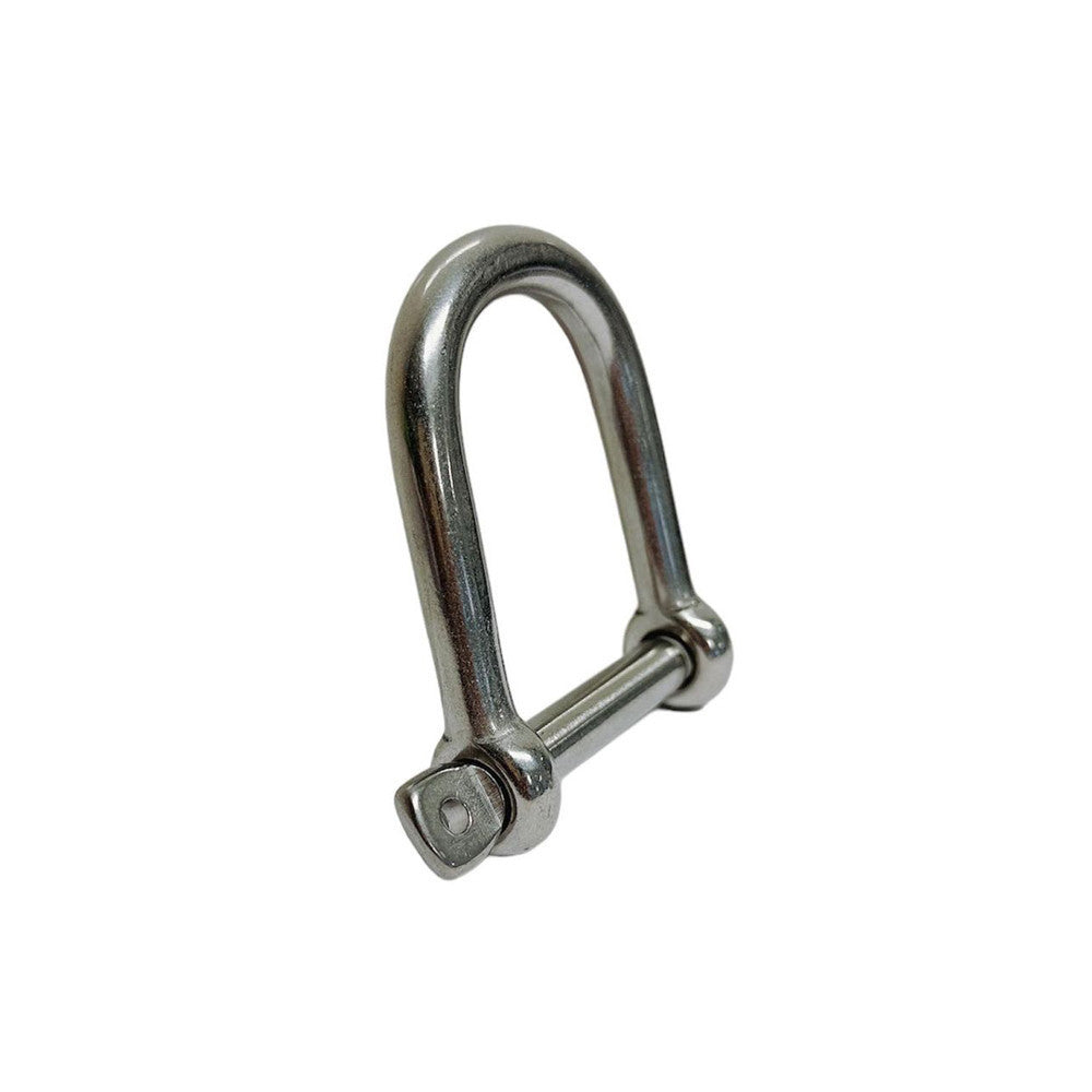 4 Pc Set Marine T316 Stainless Steel Wide D Shackle with Screw Pin, Heavy Duty Anchor Rigging Shackle for Chain, Rope