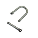 4 Pc Set Marine T316 Stainless Steel Wide D Shackle with Screw Pin, Heavy Duty Anchor Rigging Shackle for Chain, Rope