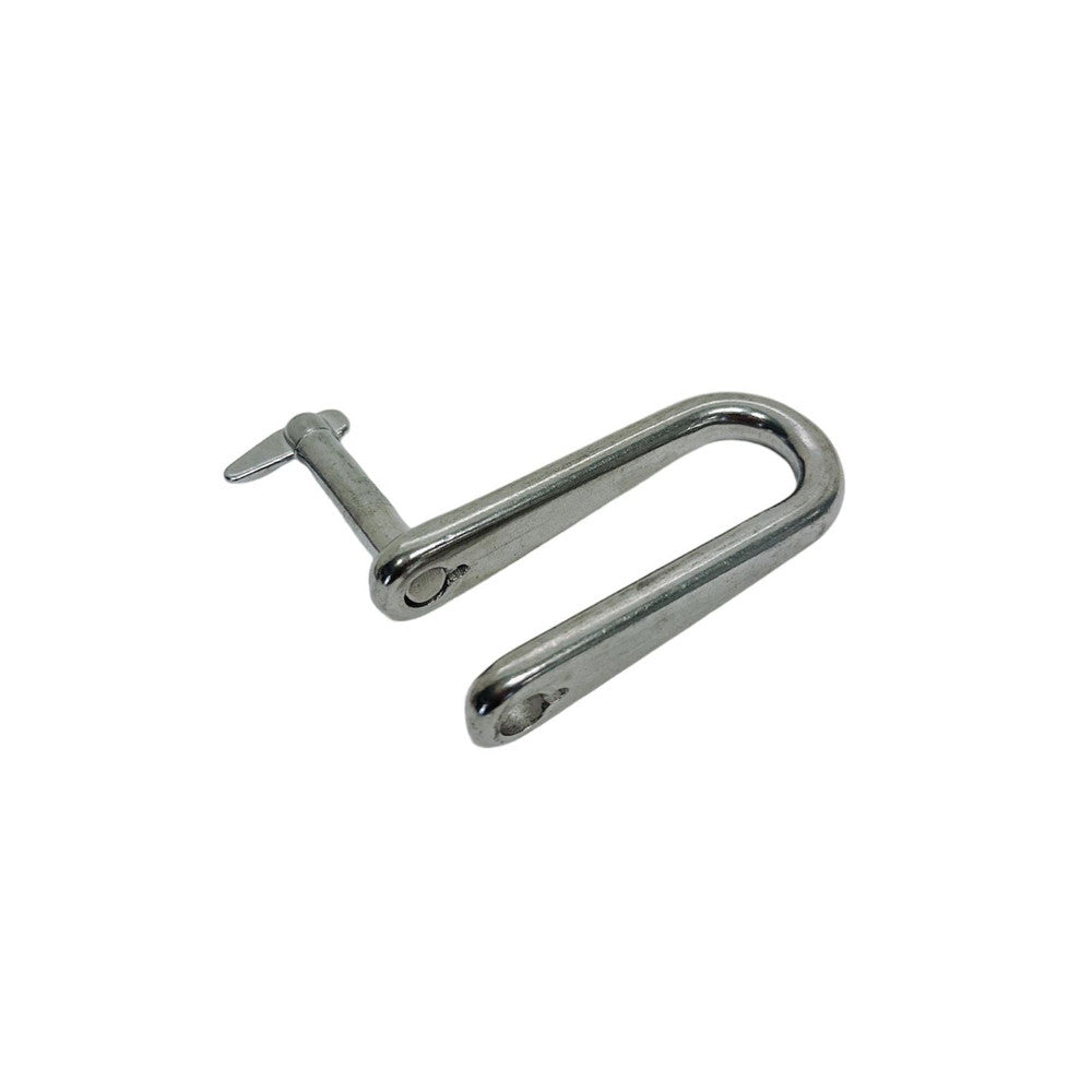 4 Pc Set Marine T316 Stainless Steel Halyard Key Shackle with Captive Pin, Sailing Rigging Shackle for Rope, Line, Yacht