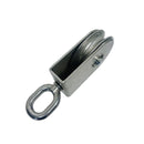 4 Pc Set Marine Stainless Steel Sheave Square Block for Rope Wire Pulley, Boat Rigging Pulley Block for Cable, Rope, Dock