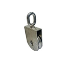 4 Pc Set Marine Stainless Steel Sheave Square Block for Rope Wire Pulley, Boat Rigging Pulley Block for Cable, Rope, Dock