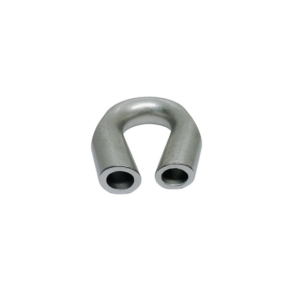4 Pc Set Marine Stainless Steel Heavy Duty Captive Tubular Thimble, Wire Rope Tube Thimble for Boat, Yacht, Rigging, Cable
