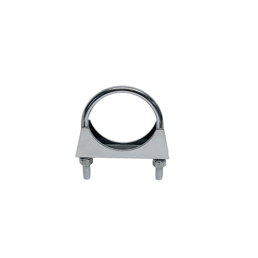 4 Pc Set Marine Stainless Steel Round U-Bolt Exhaust Clamp, Pipe U Bolt Clamp for Boat, Trailer, Automotive