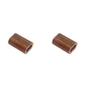 10 Pc Set Copper Wire Rope Swage Crimp Sleeves, Duplex Oval Crimping Clips for Cable Wire Rope, Loop Ends