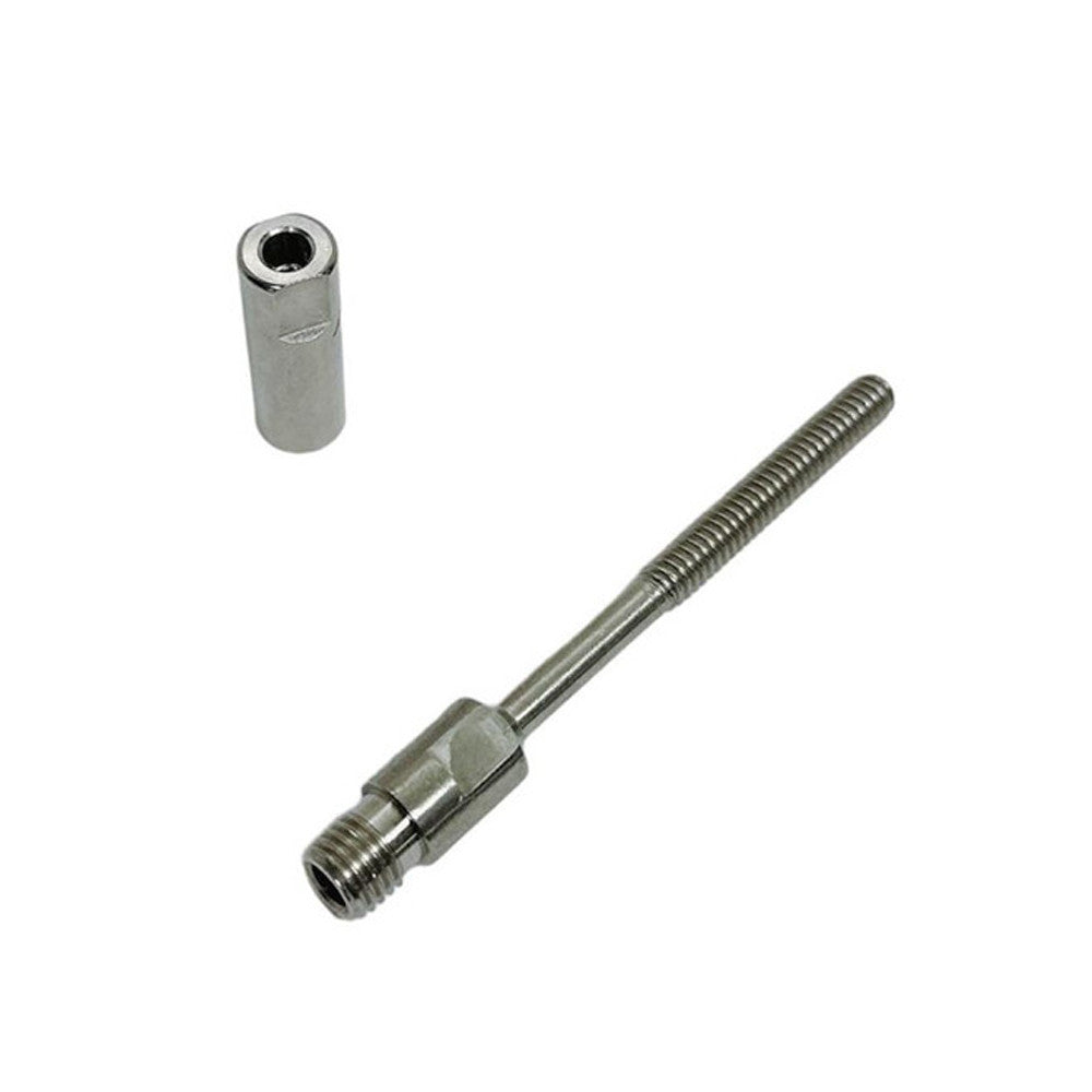 4 Pc Set T316 Stainless Steel Swageless Short Stud with 1/4" Thread for 1/8" and 3/16" Cable Wire, Deck Railing Terminal Fitting