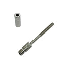 4 Pc Set T316 Stainless Steel Swageless Short Stud with 1/4" Thread for 1/8" and 3/16" Cable Wire, Deck Railing Terminal Fitting