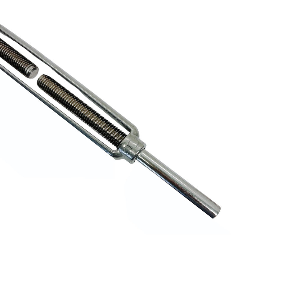 4 Pc Set Marine T316 Stainless Steel Stub End Turnbuckle, Adjustable Rigging Tensioner for Cable, Wire Rope, Dock