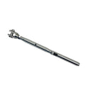 4 Pc Set Marine T316 Stainless Steel Thread Fork and Swage Stud Turnbuckle for Cable Wire, Wire Rope Railing Tensioner