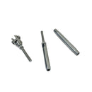4 Pc Set Marine T316 Stainless Steel Thread Fork and Swage Stud Turnbuckle for Cable Wire, Wire Rope Railing Tensioner