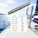 4 Pc Set Marine T316 Stainless Steel Pipe Turnbuckle Body, Cable Wire Rope Tensioner Body for Rigging, Railing, Dock