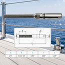 4 Pc Set Stainless Steel T316 Fully Threaded Push and Go Swageless Stud for Cable Wire, Marine Cable Railing