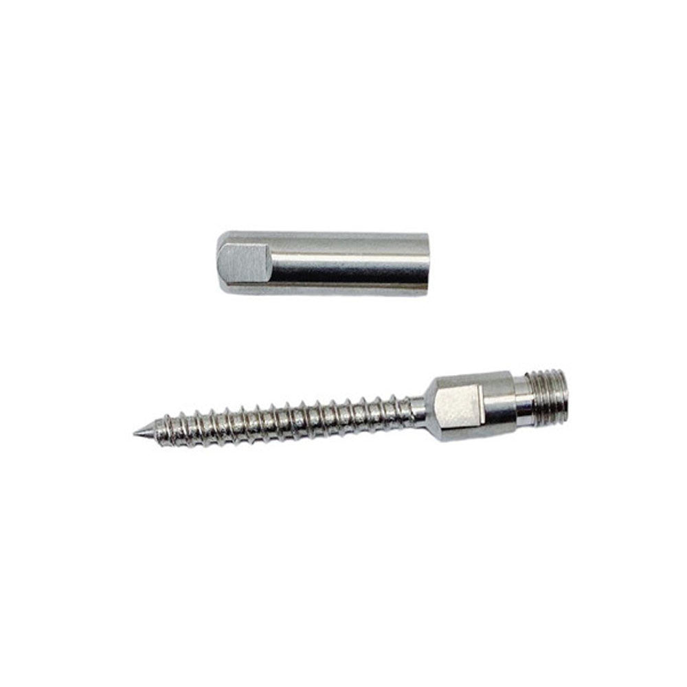 4 Pc Set Marine T316 Stainless Steel Push and Go Swageless Lag for Cable Rail, Wire Rope Deck Railing Terminal Fitting