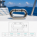 4 Pc Set Marine T316 Stainless Steel Connecting Links, Chain Connector Links for Boat, Dock, Rigging, Anchor Chain