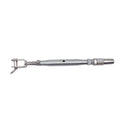 4 Pc Set Stainless Steel T316 Cable Jaw Swageless Pipe Turnbuckle, Wire Rope Railing Tensioner for Marine, Deck, and Outdoor Use