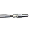4 Pc Set Stainless Steel T316 Cable Jaw Swageless Pipe Turnbuckle, Wire Rope Railing Tensioner for Marine, Deck, and Outdoor Use