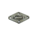 4 Pc Set Marine Light Duty T304 Stainless Steel Diamond Pad Eye, Welded Eye Pad Lift for Boat, Dock, Deck, and Outdoor Hardware