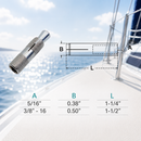 10 Pc Set Marine T304 Stainless Steel Drop In Anchor Fastener, Bolt Grip Anchor for Concrete, Deck, Dock