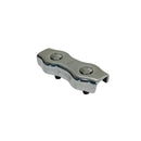 4 Pc Set T304 Stainless Steel Duplex Wire Rope Cable Clamp, Double Bolt Wire Cable Clamp for Rigging, Marine, Outdoor, and Utility Use