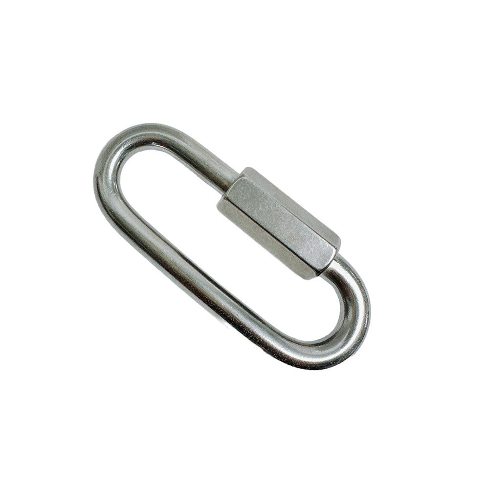 4 Pc Set Marine T316 Stainless Steel Long Quick Link, Connect Link Chain Connector for Rigging, Rope, Cable