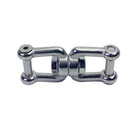 4 Pc Set Marine T316 Stainless Steel Jaw Jaw Swivel Shackle Anchor Connector, Flush Pin Chain and Rigging Link for Boat and Dock Use