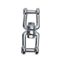 4 Pc Set Marine T316 Stainless Steel Jaw Jaw Swivel Shackle Anchor Connector, Flush Pin Chain and Rigging Link for Boat and Dock Use