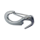 4 Pc Set Marine T316 Stainless Steel Wire Lever Open End Snap, Quick Release Snap Hook for Rope, Chain, Cable, and Rigging