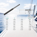 4 Pc Set Marine T316 Forged Stainless Steel Stub End RH Thread Turnbuckle, Right Hand Thread Cable Rigging Tensioner for Boat and Dock