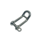 4 Pc Set Marine T316 Stainless Steel Headboard Shackle, Captive Pin Rigging Shackle for Sailboat, Deck, Dock, and Marine Hardware